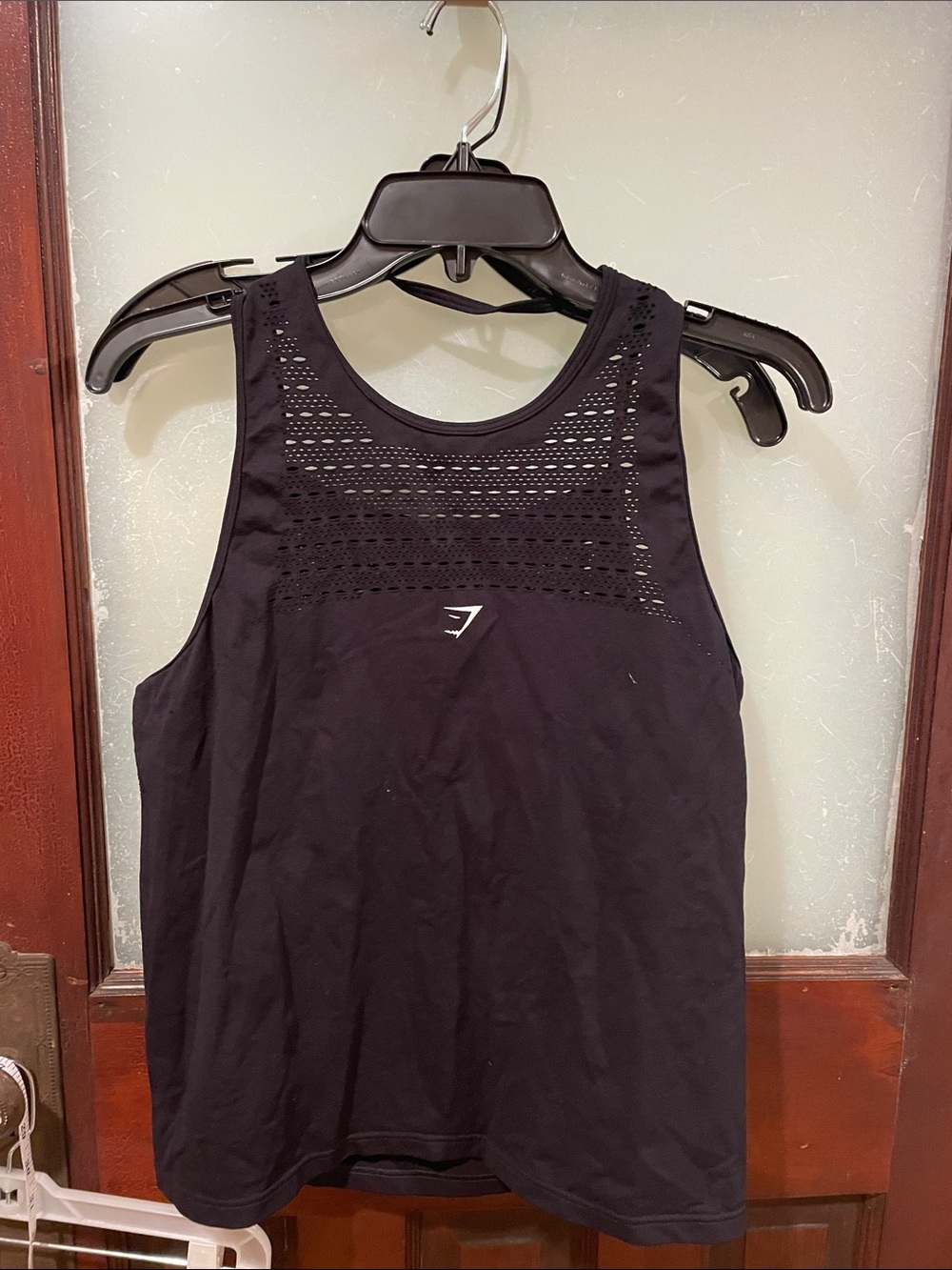 Gymshark Black Performance Perforated Workout Tank